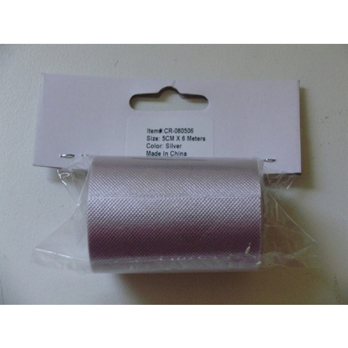 Large View Car Ribbon - Silver