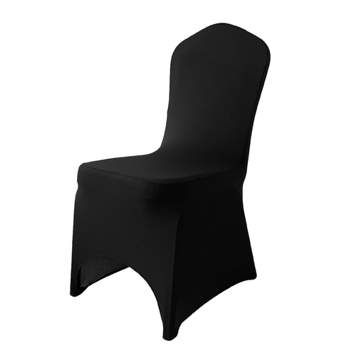 Large View Lycra Chair Cover (170gsm) Quick Fit Foot - Black