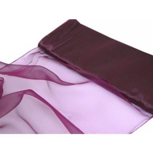 Large View Nylon Chiffon Fabric 12 inch x 10 Yards - Eggplant