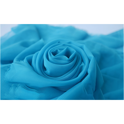 Large View High Quality Chiffon Fabric Roll 70cm x 15m - Turquoise