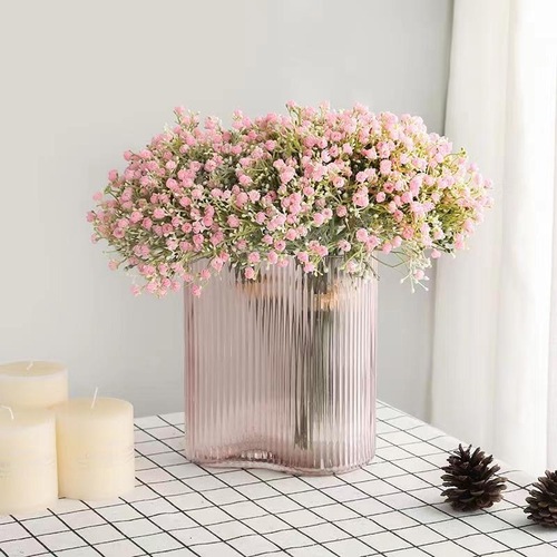 Large View Pink Babies Breath/Gypso Bouquet