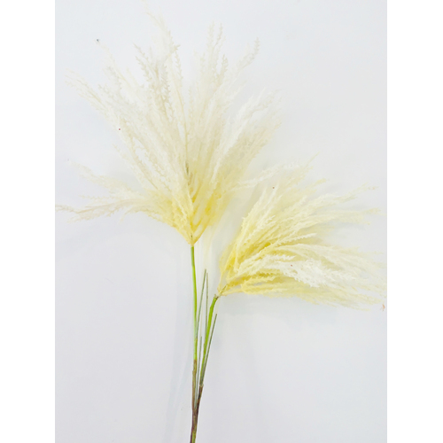 Large View 110cm White/Cream Astilbe Delux 2 Head Plume