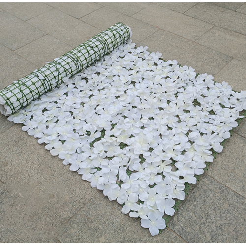 Large View White Flower Wall/Runner 1m x 3m