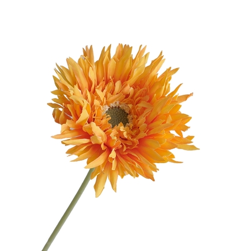 Large View 42cm Chrysanthemum Flower - Orange