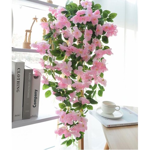 Large View 90cm Rambling Rose Vine/Garland - Pink