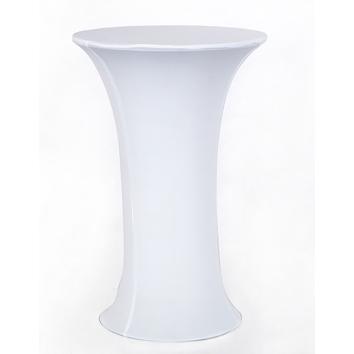 Large View Dry Bar Cover 700mm (Round Base) - Fitted Lycra - White