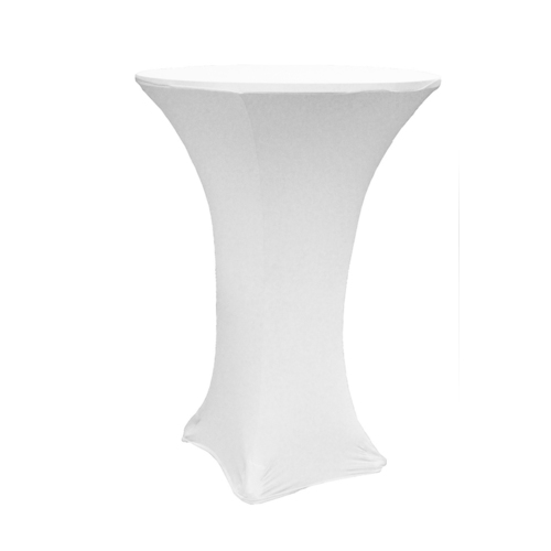 Large View Dry Bar Cover 600mm (4 footed) - Fitted Lycra - White