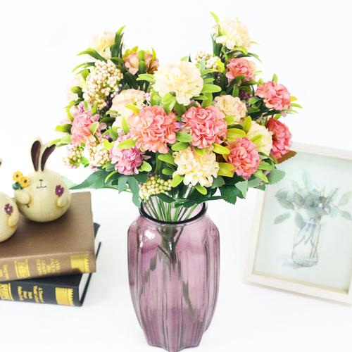 Large View Cream/Pinks - 38cm Hydrangea Filler Bunch