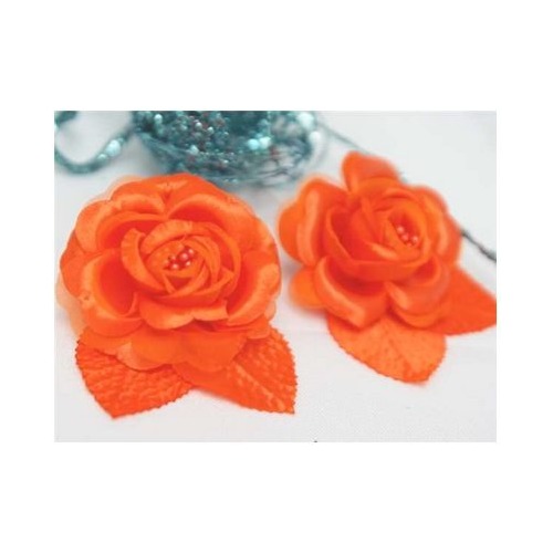 Large View 12 ACCENT Bellissimo Craft Roses - Orange