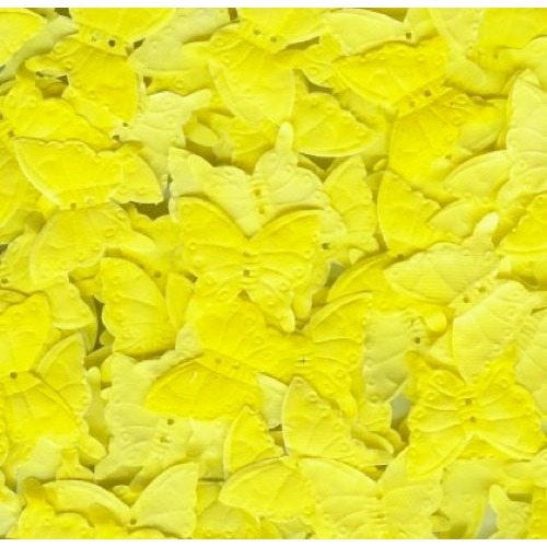 Large View 500pk Rose Petals - Butterfly  - Yellow