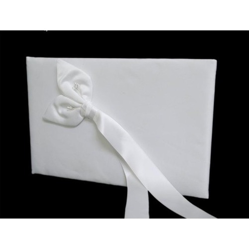 Large View Wedding Guest Book - Calla Lily White