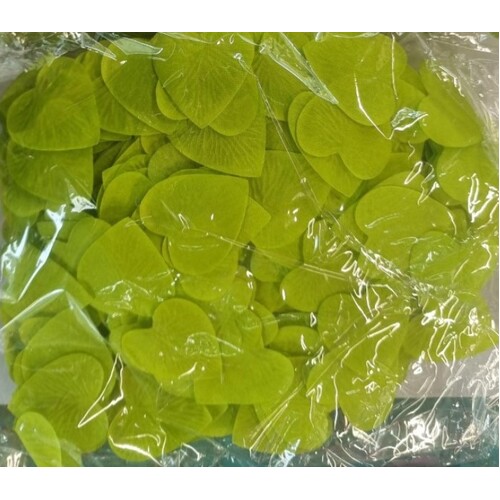 Large View 500pk Rose Petals - Heart  - Green