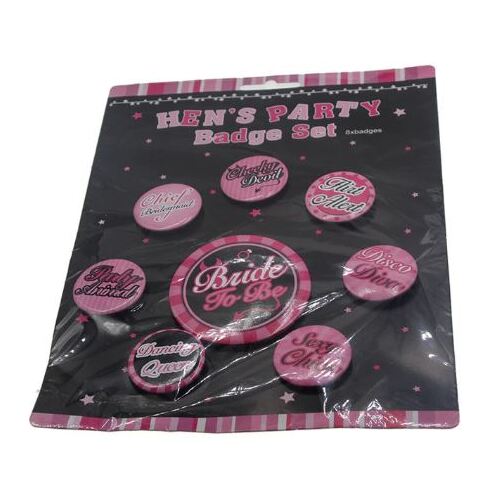 Large View Hens Night Badges - Bride to Be Style 1