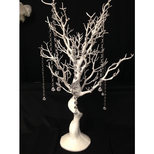 Large View 3pk - White 75cm Manzanita Centerpiece Tree 