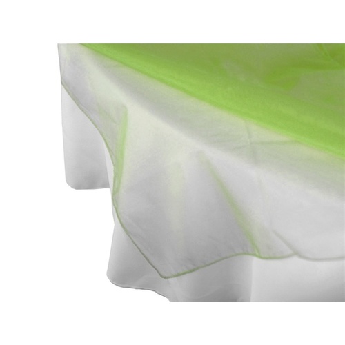 Large View Square Overlay 182cm (Organza) - Apple Green CLEARANCE