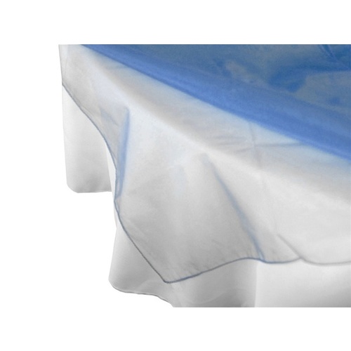 Large View Square Overlay 182cm (Organza) - Periwinkle CLEARANCE