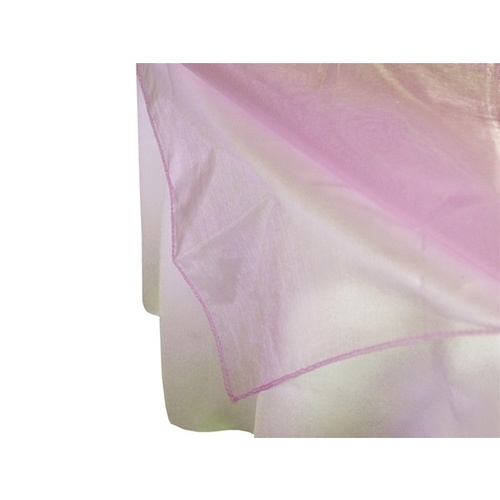 Large View Square Overlay 182cm (Organza) - Pink CLEARANCE