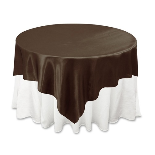 Large View Square Overlay 182cm (Satin) - Chocolate