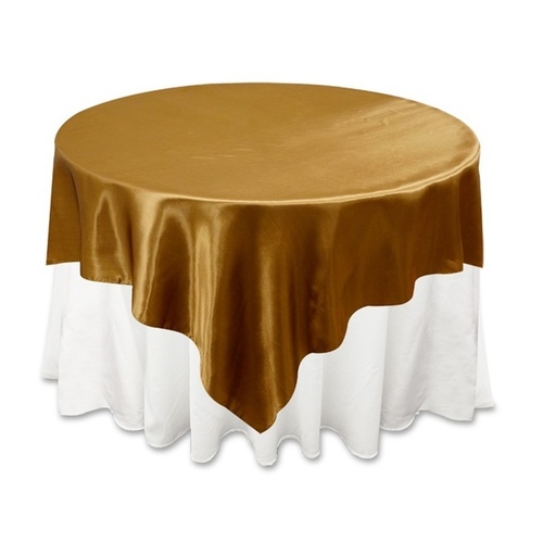 Large View 228cm Square Overlay (Satin) - Gold