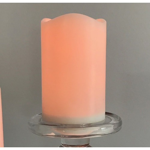 Large View LED Pillar Candle - Medium 7.5x11.5cm