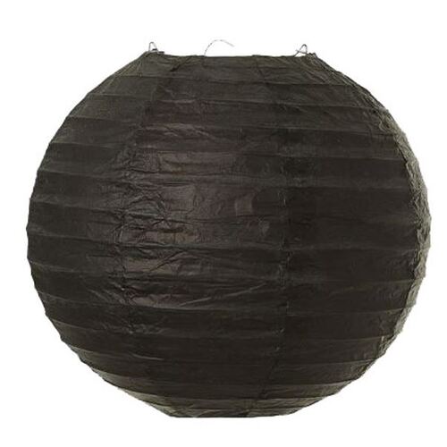 Large View Paper Lantern - 20cm (8inch) - Black