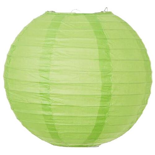 Large View Paper Lantern - 20cm (8inch) - Light Green