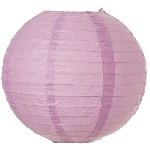 Large View Paper Lantern - 20cm (8inch) - Light Purple (lavender)