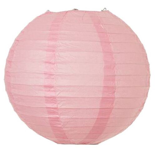 Large View Paper Lantern - 20cm (8inch) - Pink