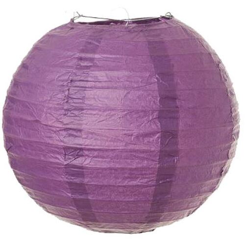 Large View Paper Lantern - 30cm (12inch) - Purple