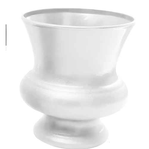 Large View 19cm White High Quality Plastic Flower Pot / Urn