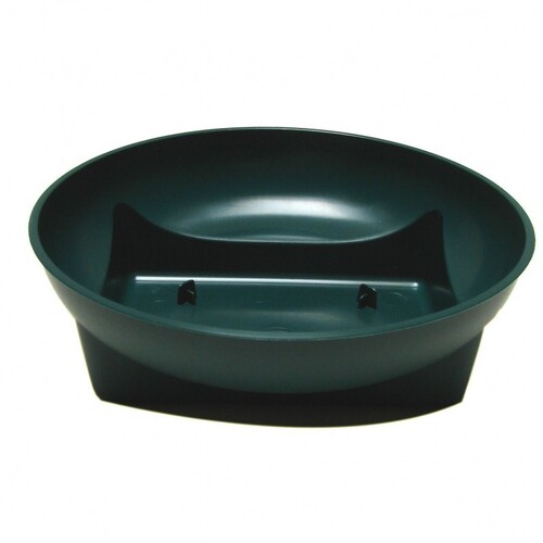 Large View 16cm Green Round Plastic Tray for Florist Foam