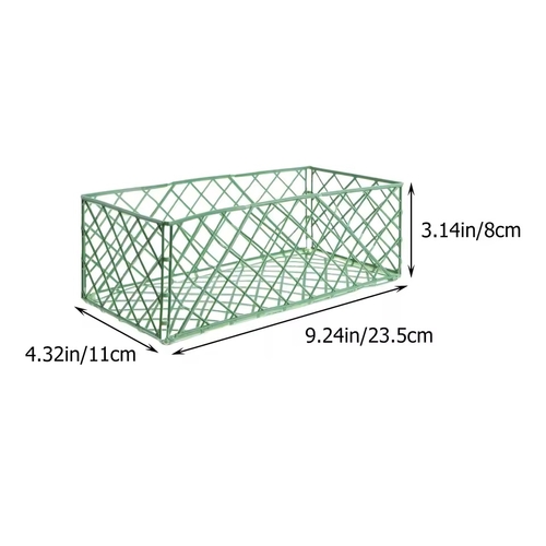 Large View 23cm Green Plastic Cage for Florist Foam