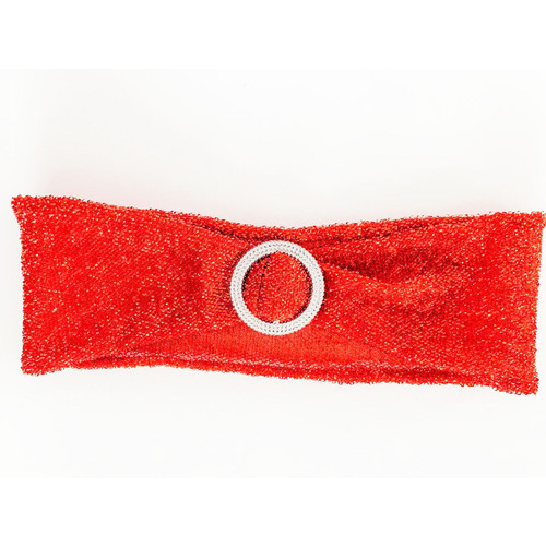 Large View Red Mesh Stretch/Lycra Bands