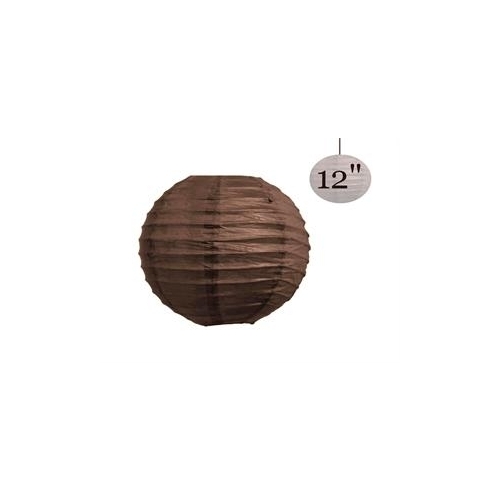 Large View Paper Lantern - (12inch) 30cm - Chocolate