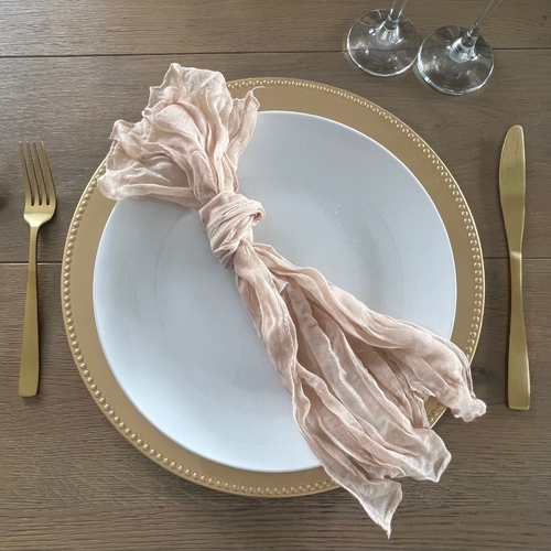 Large View Cheesecloth Linen Napkin - Beige