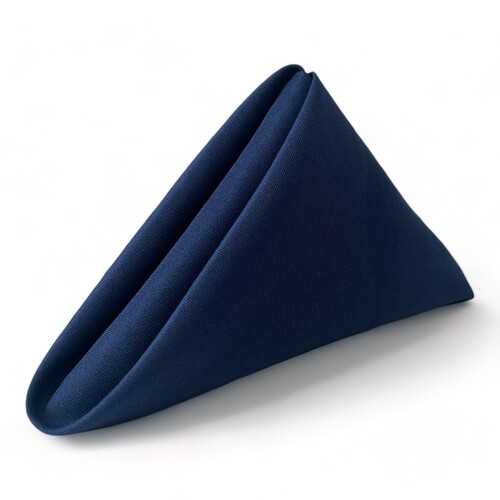 Large View Cloth Napkin - Quality Polyester - Navy