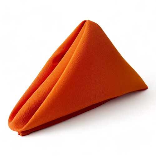 Large View Cloth Napkin - Quality Polyester - Orange 