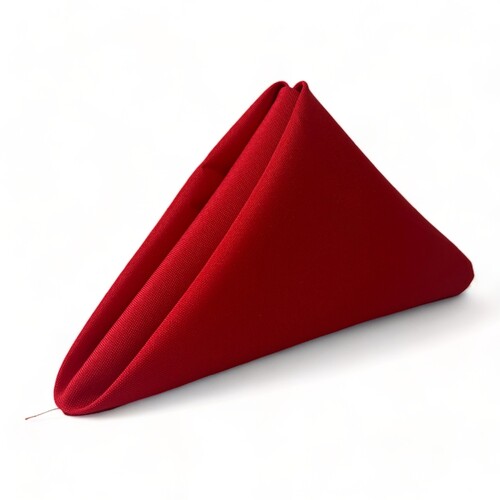 Large View Cloth Napkin - Quality Polyester - Red