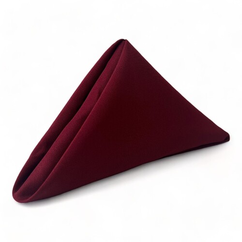 Large View Cloth Napkin - Quality Polyester - Burgundy 