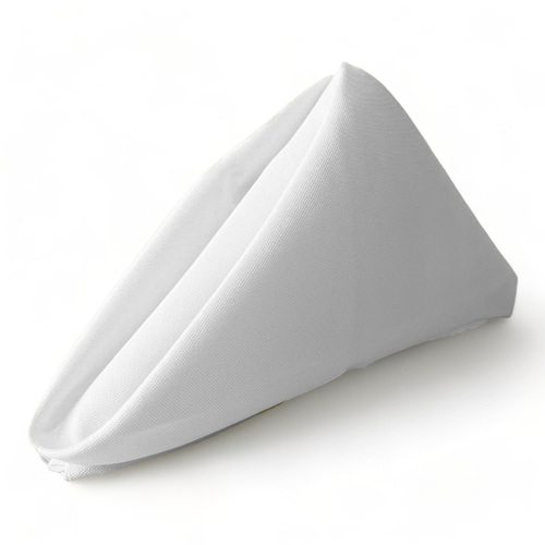 Large View Cloth Napkin - Quality Polyester - White