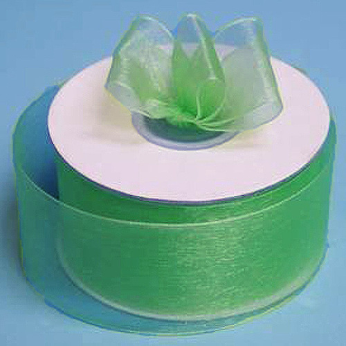 Large View 7/8 inch Organza Ribbon - Sage