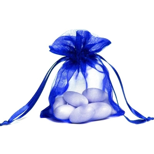 Large View Organza Bags - 3x4inch - Royal - 10/pk