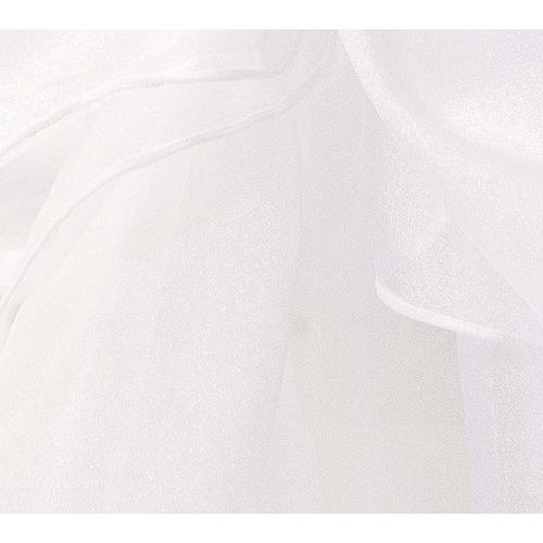 Large View 140cmx18m Organza Draping Fabric - White (Not Suitable for Aus Post)