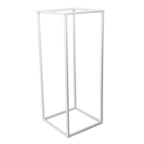 Large View 5pk - 60cm Tall - White Metal Flower/Centerpiece Stands