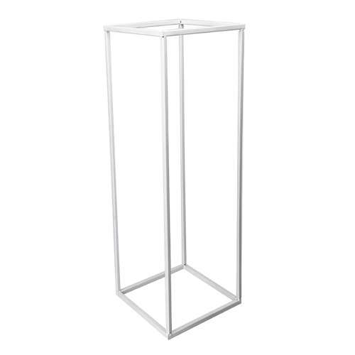 Large View 5pk - 80cm Tall - White Metal Flower/Centerpiece Stands