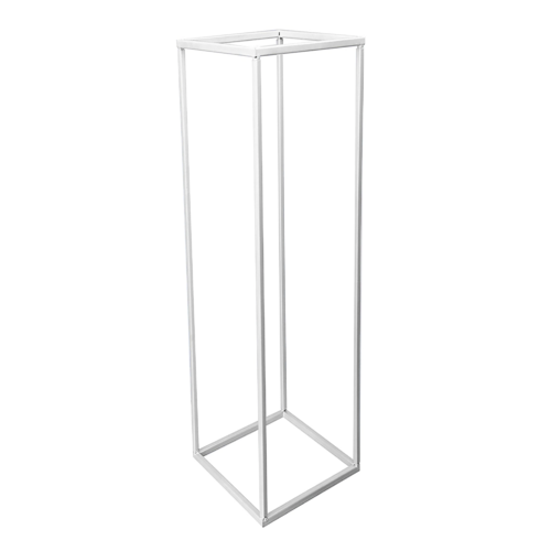 Large View 5pk - 100cm Tall - White Metal Flower/Centerpiece Stands