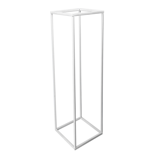 Large View 100cm Tall - White Metal Flower/Centerpiece Stands