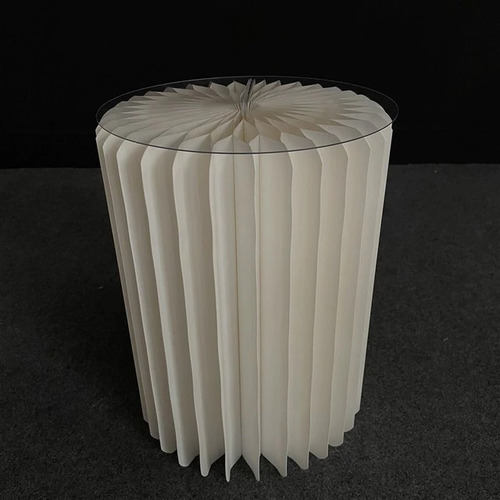 Large View 40cm Tall Folding White Plinth/Pedastal/ Riser - Fold Flat Design