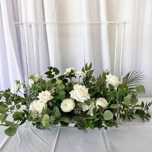 Large View 60cm Clear Acrylic Centerpiece Flower/Stands