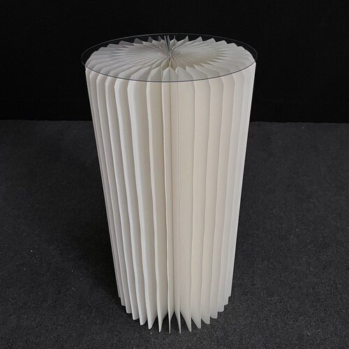 Large View 60cm Tall Folding White Plinth/Pedastal/ Riser - Fold Flat Design